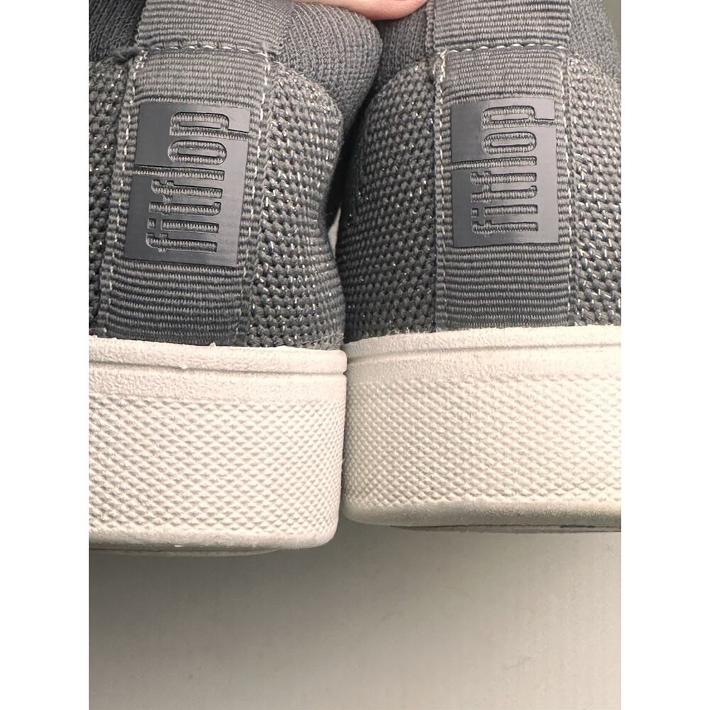 FitFlop‎ Women 7.5 Rally Knit Trainer Sneakers Metallic Gray Shimmer Activewear - Picture 16 of 16